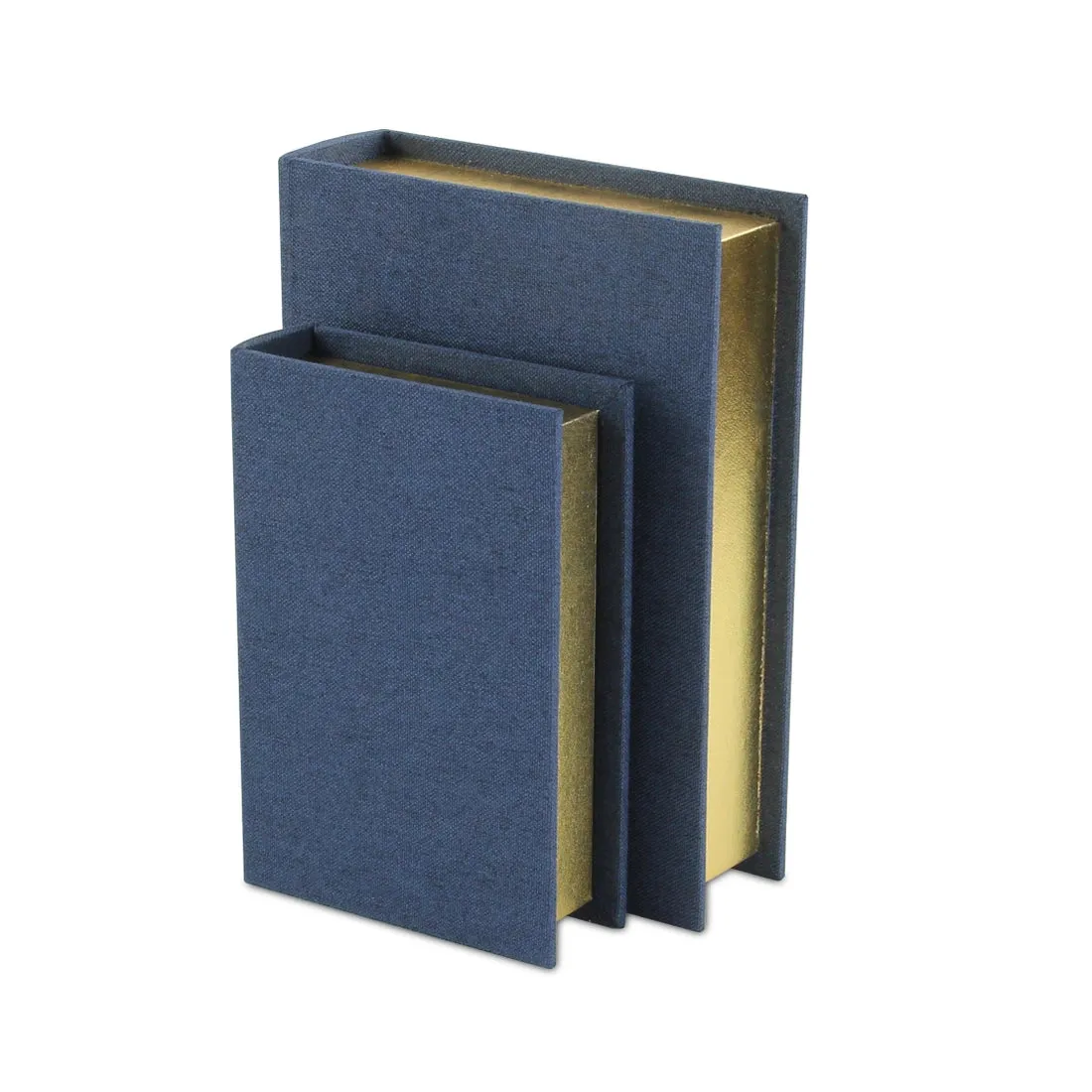 Canter Isle Navy Blue Linen Book Box Set