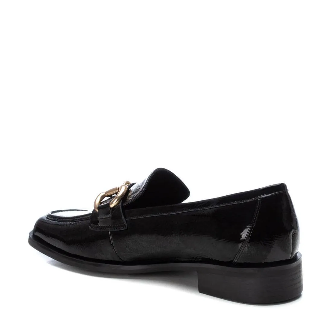 Carmela Black Patent Leather Square Toe Loafers