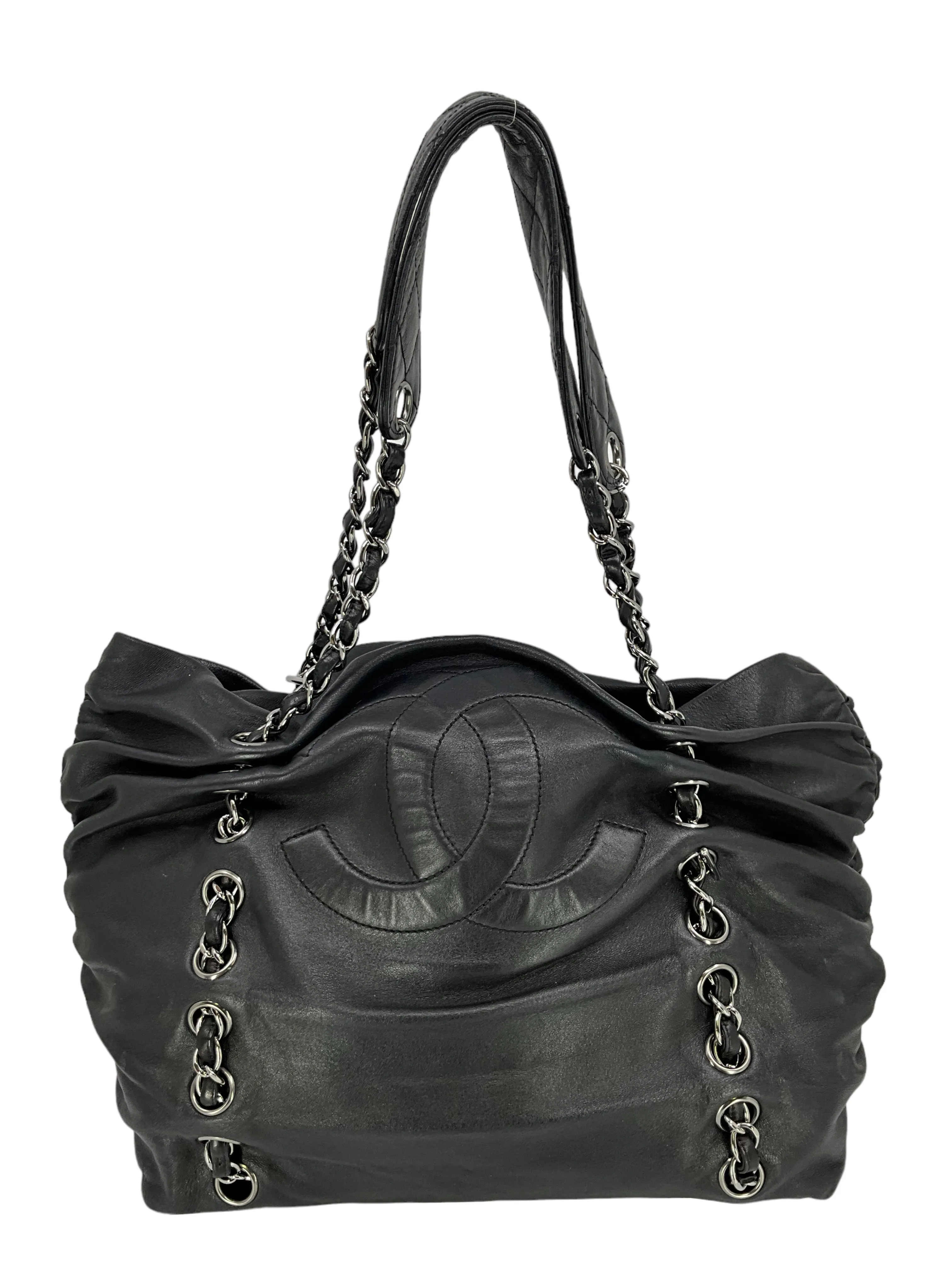 CHANEL Timeless Sharpei Tote Lambskin Shoulder Bag