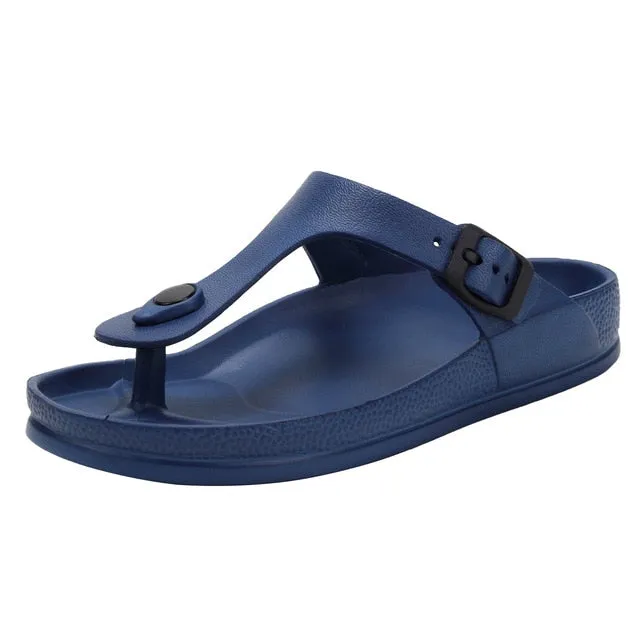 Cuzcare Women Leisure Orthopedic Sandals Adjustable Thong Flip-flops