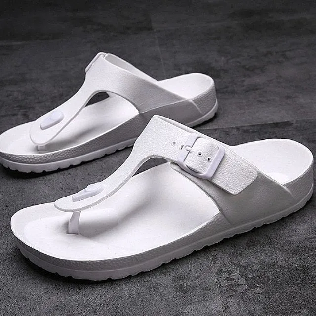 Cuzcare Women Leisure Orthopedic Sandals Adjustable Thong Flip-flops