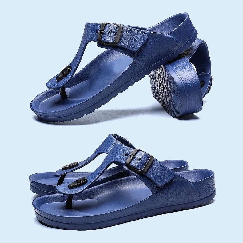 Cuzcare Women Leisure Orthopedic Sandals Adjustable Thong Flip-flops