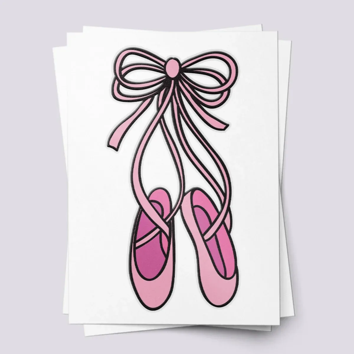Ducky Street Pointe Temporary Tattoos
