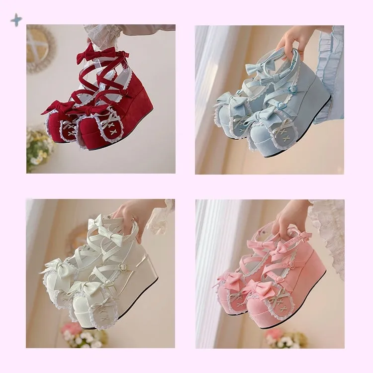 Kawaii Sweet Doll Style Lolita Thick-soled Shoes