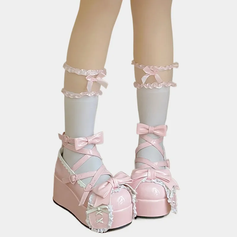 Kawaii Sweet Doll Style Lolita Thick-soled Shoes