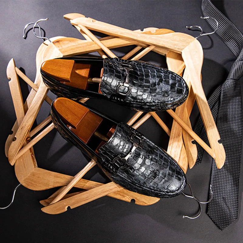 MooLuxe Alligator Slip-On Loafers