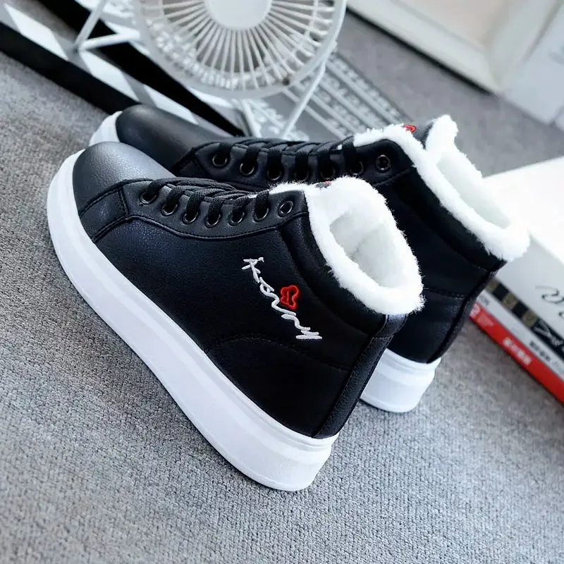 New Lace Up Women Sneakers Snow Ankle Boots