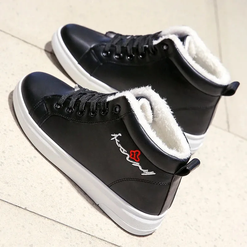 New Lace Up Women Sneakers Snow Ankle Boots