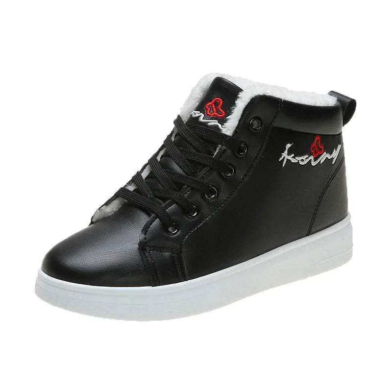New Lace Up Women Sneakers Snow Ankle Boots