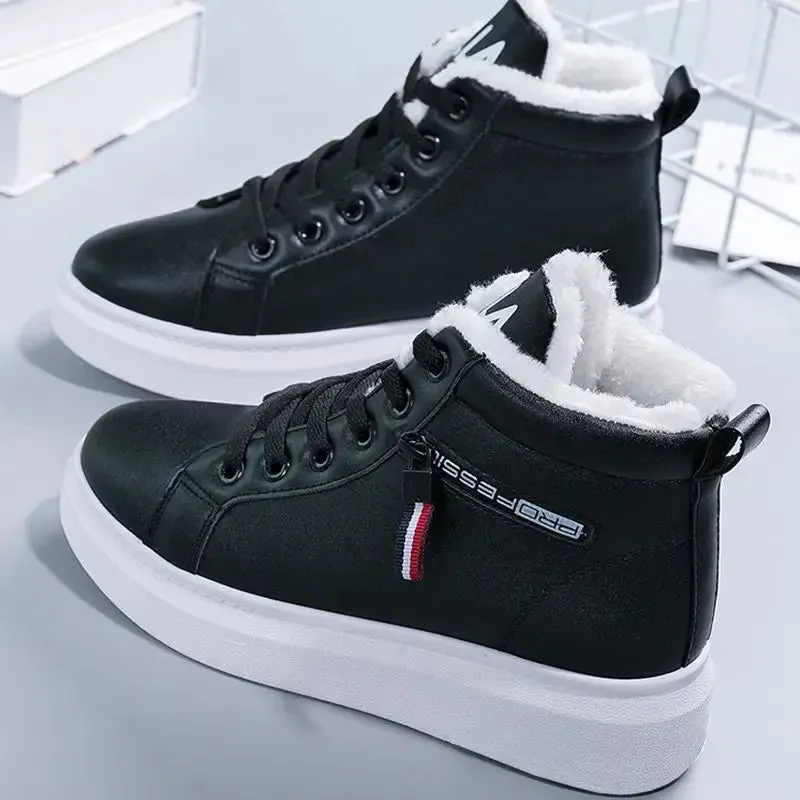 New Lace Up Women Sneakers Snow Ankle Boots