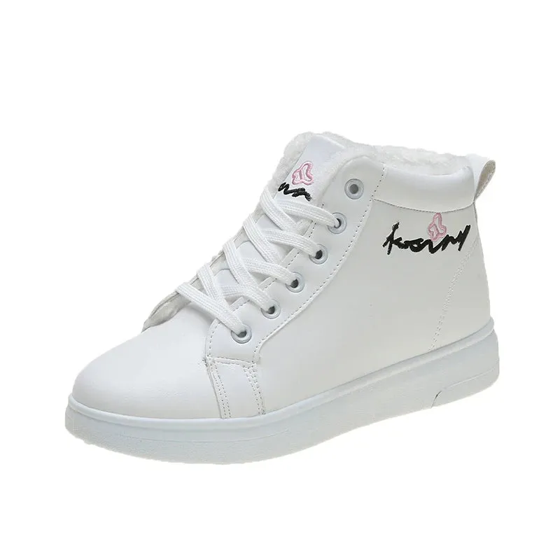 New Lace Up Women Sneakers Snow Ankle Boots