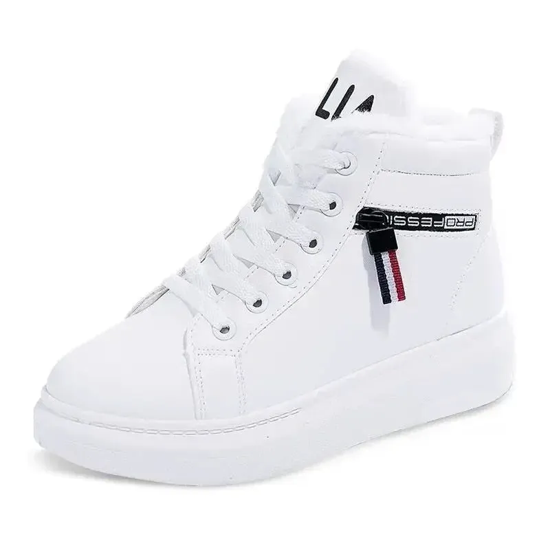 New Lace Up Women Sneakers Snow Ankle Boots