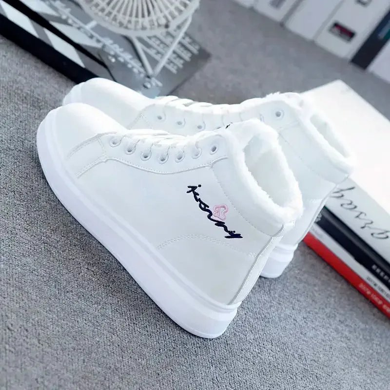 New Lace Up Women Sneakers Snow Ankle Boots