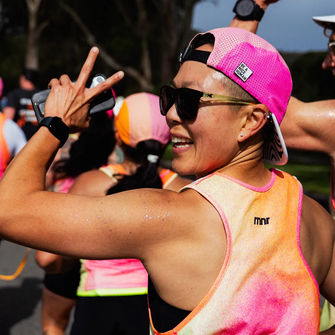 Rnnr Pacer Hat - Party Pace Pink and Orange